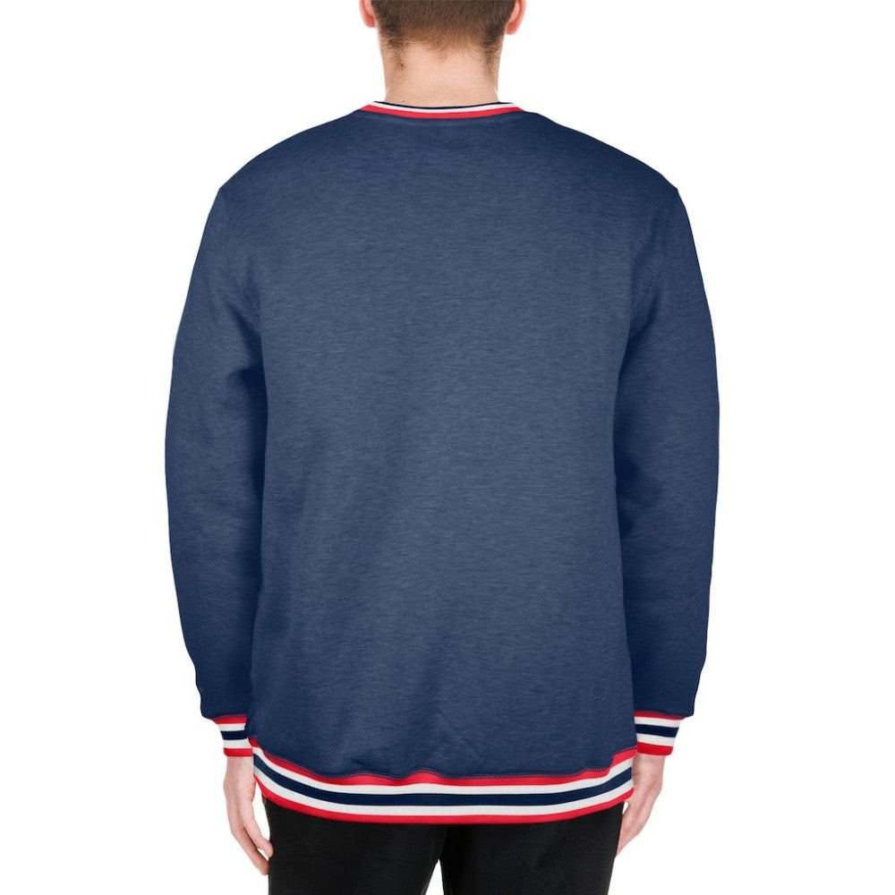 Atlanta Braves Pullover Sweatshirt Navy | New Era