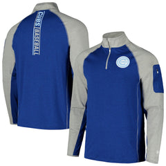 Chicago Cubs Father's Day Raglan Quarter-Zip Top Royal | New Era