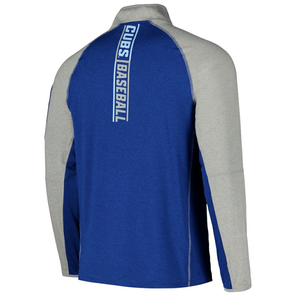 Chicago Cubs Father's Day Raglan Quarter-Zip Top Royal | New Era