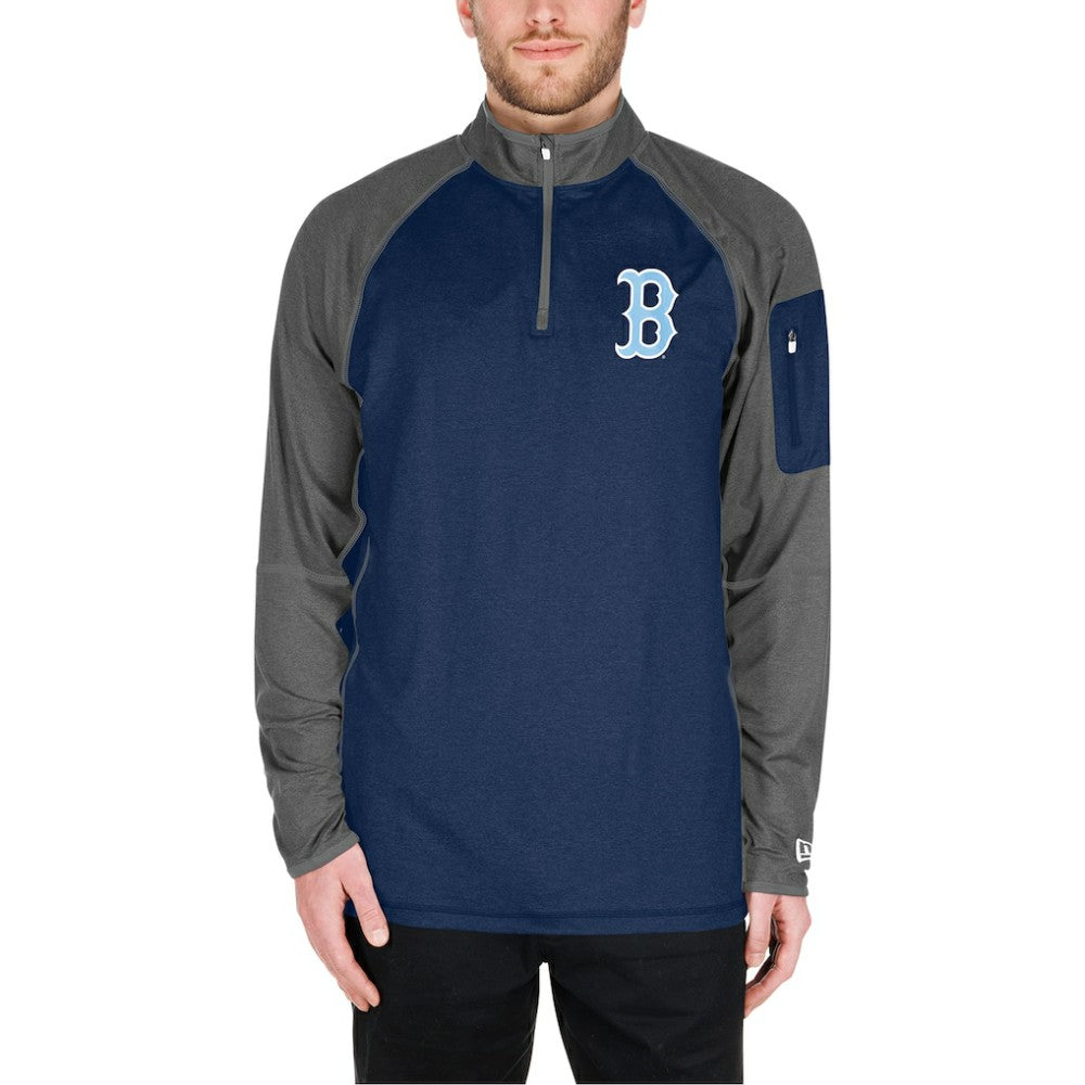 Boston Red Sox Father's Day Raglan Quarter-Zip Top Navy | New Era