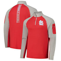 St. Louis Cardinals Father's Day Raglan Quarter-Zip Top Red | New Era