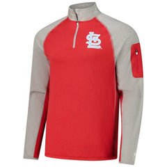 St. Louis Cardinals Father's Day Raglan Quarter-Zip Top Red | New Era