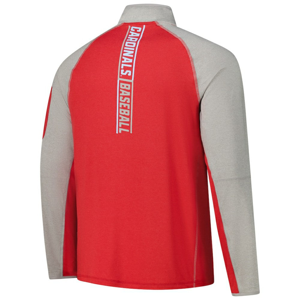 St. Louis Cardinals Father's Day Raglan Quarter-Zip Top Red | New Era