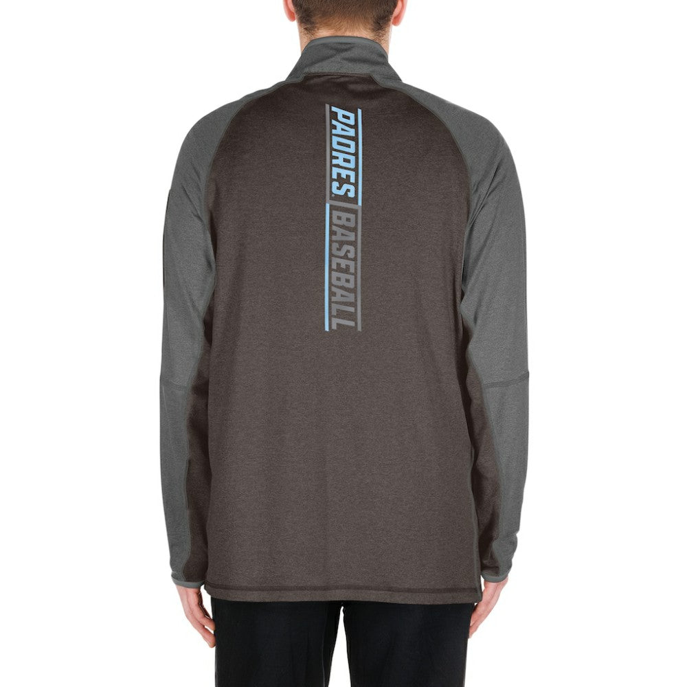 San Diego Padres Father's Day Raglan Quarter-Zip Top Brown | New Era