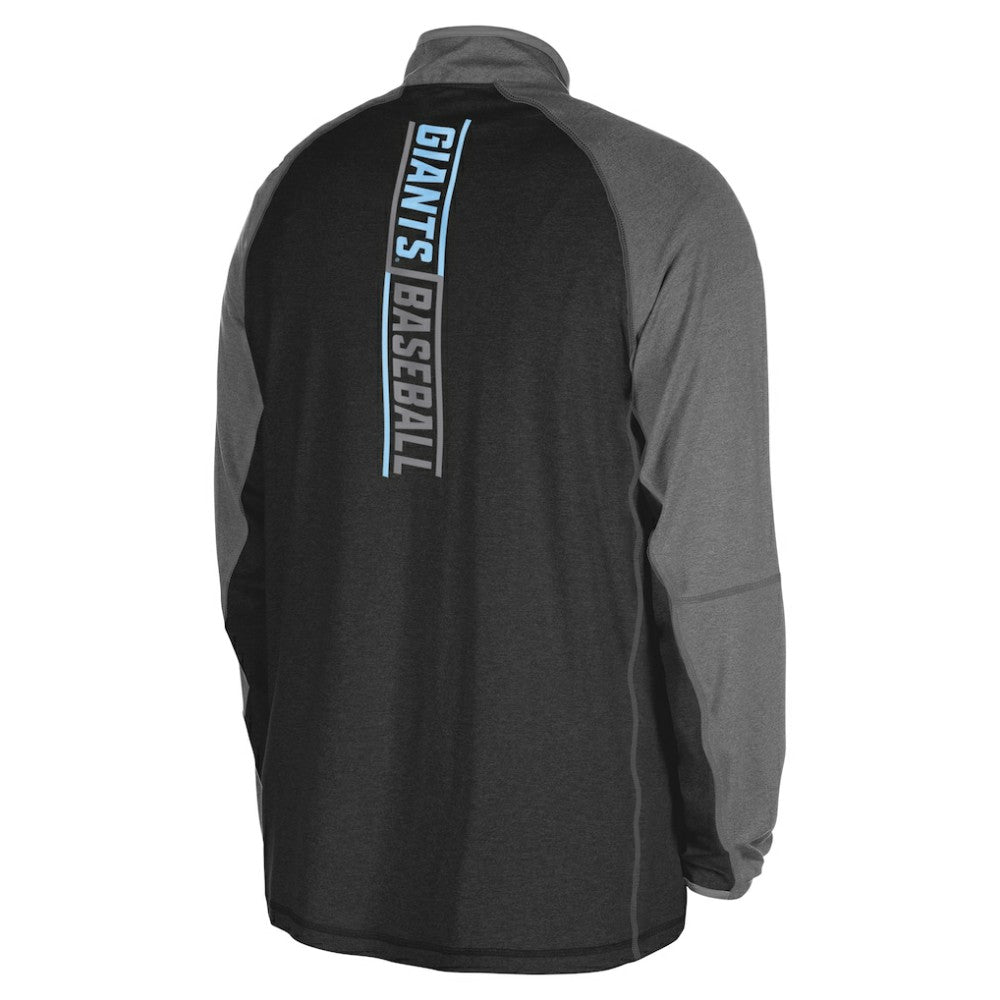 San Francisco Giants Father's Day Raglan Quarter-Zip Top Black | New Era