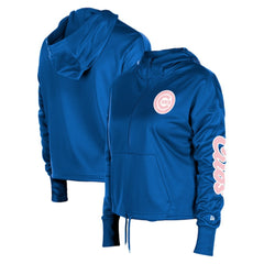 Chicago Cubs Women's Half-Zip Hoodie Royal | New Era