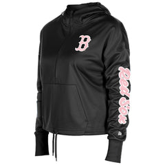 Boston Red Sox Women's Half-Zip Hoodie Black | New Era