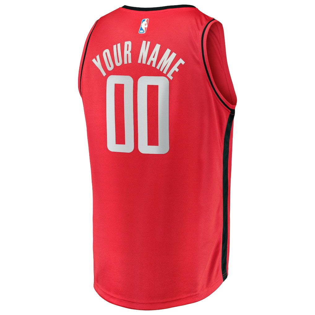 Houston Rockets Fast Break Custom Replica Jersey - Icon Edition?- Red