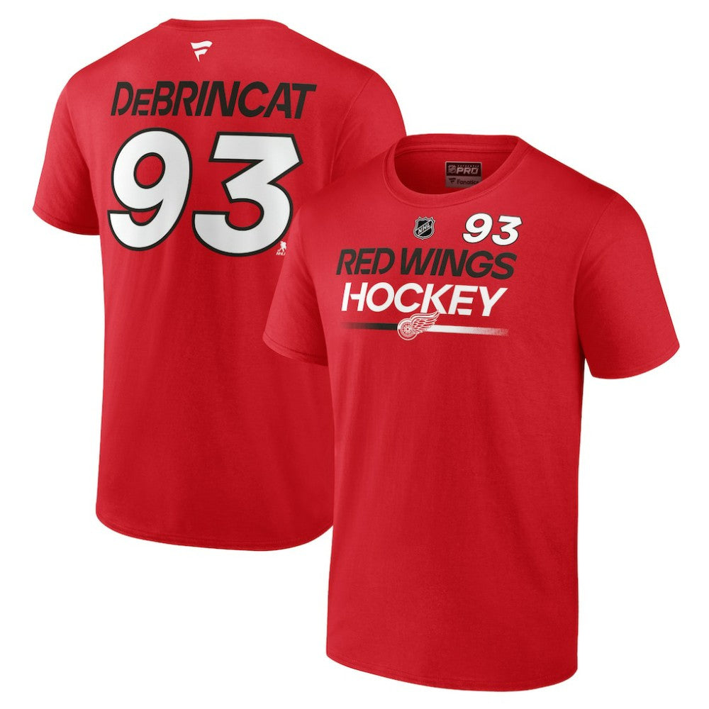 Alex DeBrincat Detroit Red Wings Fanatics  Authentic Pro Prime Name & Number T-Shirt Red