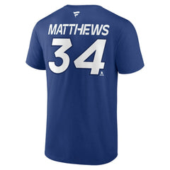 Auston Matthews Toronto Maple Leafs Fanatics  Authentic Pro Prime Name & Number T-Shirt Blue