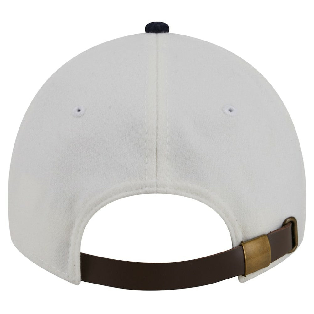 Atlanta Braves Leather Strap 9TWENTY Adjustable Hat Cream | New Era