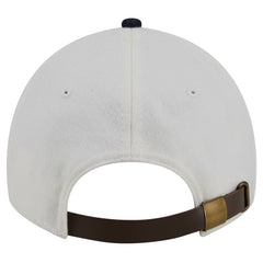 Atlanta Braves Leather Strap 9TWENTY Adjustable Hat Cream | New Era