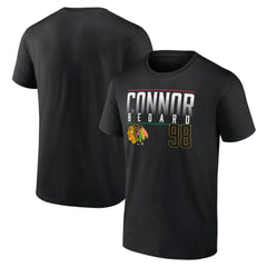 Connor Bedard Chicago Blackhawks Fanatics Name & Number T-Shirt Black