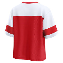 Kansas City Chiefs Women's Homeschool Jersey Poly V-Neck
Fashion Top - Red/White on sale