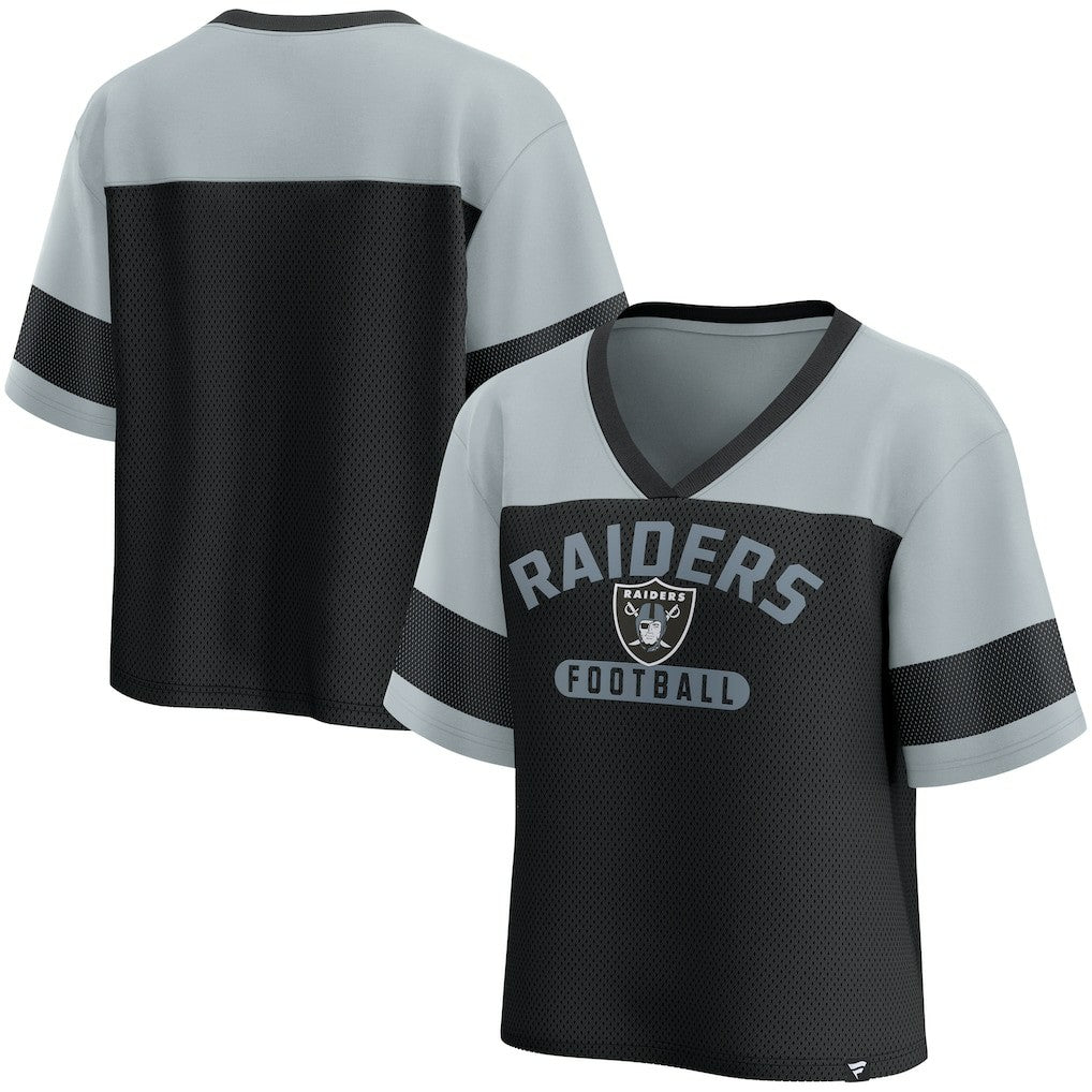 Las Vegas Raiders Women's Homeschool Jersey Poly V-Neck
Fashion Top - Black/Silver for sale