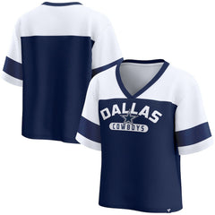 Dallas Cowboys Women's Homeschool Jersey Poly V-Neck
Fashion Top - Navy/White sale