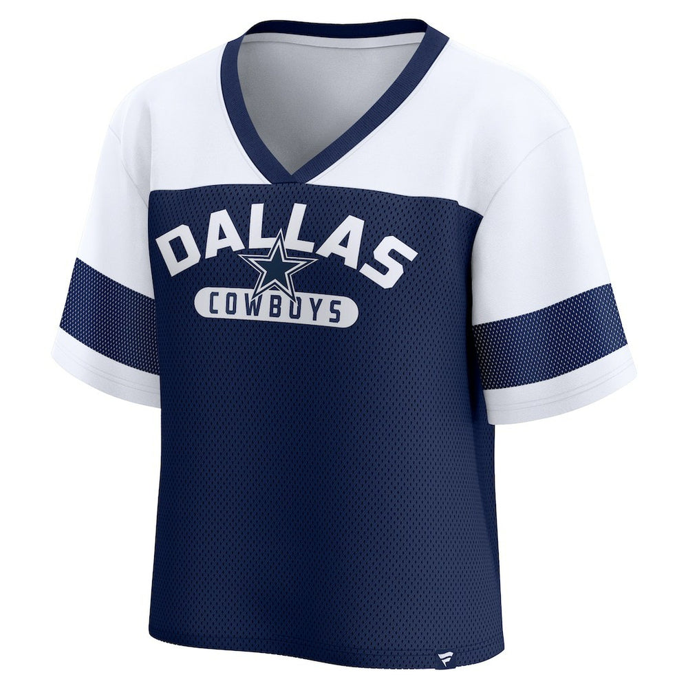 Dallas Cowboys Women's Homeschool Jersey Poly V-Neck
Fashion Top - Navy/White sale