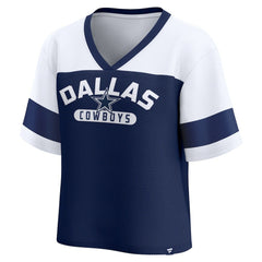 Dallas Cowboys Women's Homeschool Jersey Poly V-Neck
Fashion Top - Navy/White sale