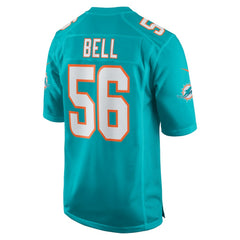 Quinton Bell Miami Dolphins Game Jersey - Aqua