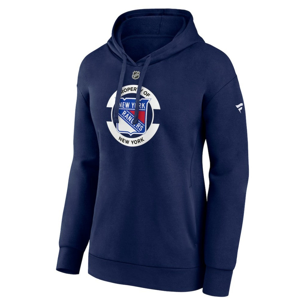 New York Rangers Fanatics Women's Authentic Pro Core Secondary Fleece Pullover Hoodie Navy