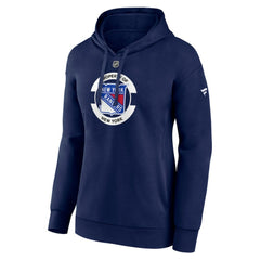 New York Rangers Fanatics Women's Authentic Pro Core Secondary Fleece Pullover Hoodie Navy