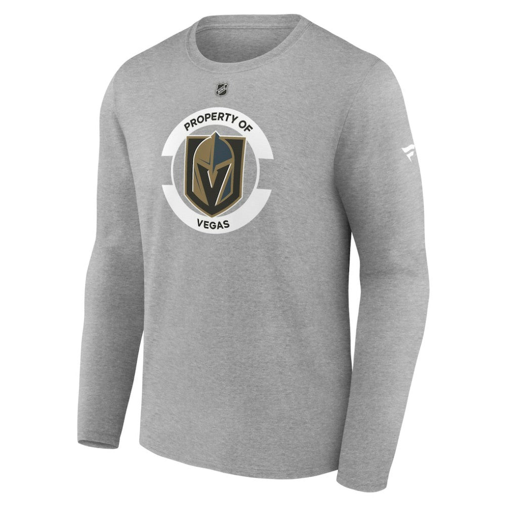 Vegas Golden Knights Fanatics Authentic Pro Core Secondary Long Sleeve T-Shirt Heather Gray