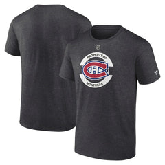 Montreal Canadiens Fanatics Authentic Pro Core Secondary T-Shirt Heather Charcoal
