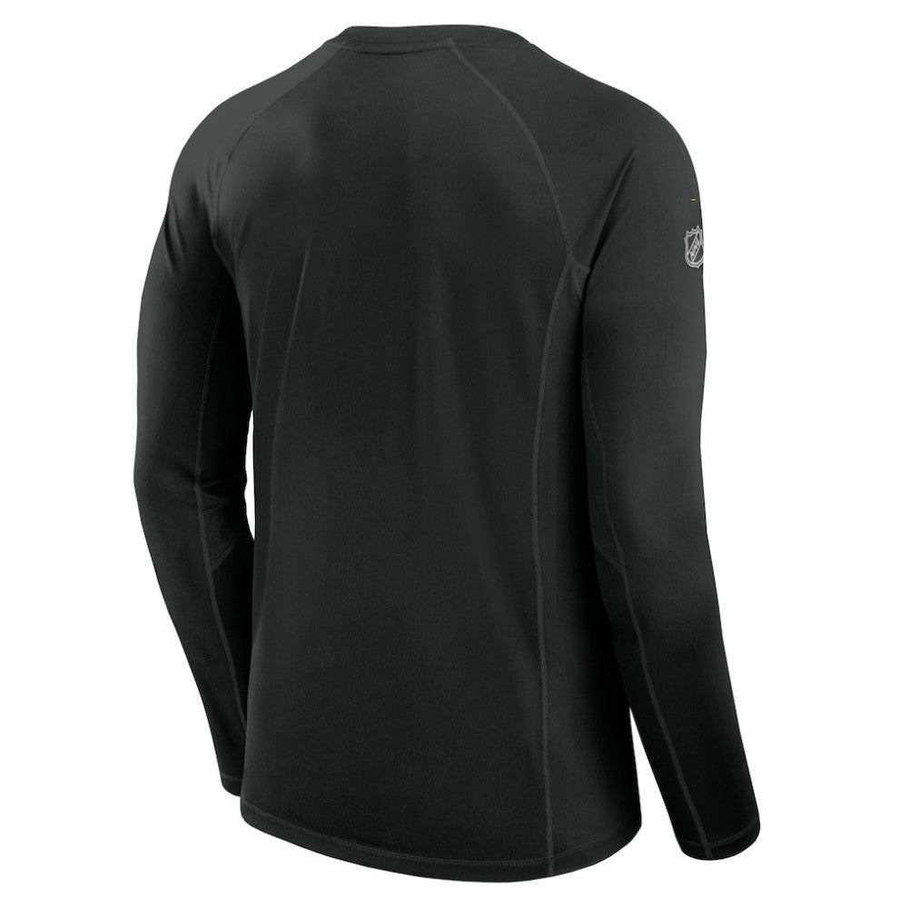 Pittsburgh Penguins Fanatics Authentic Pro Rink Tech Long Sleeve T-Shirt Black