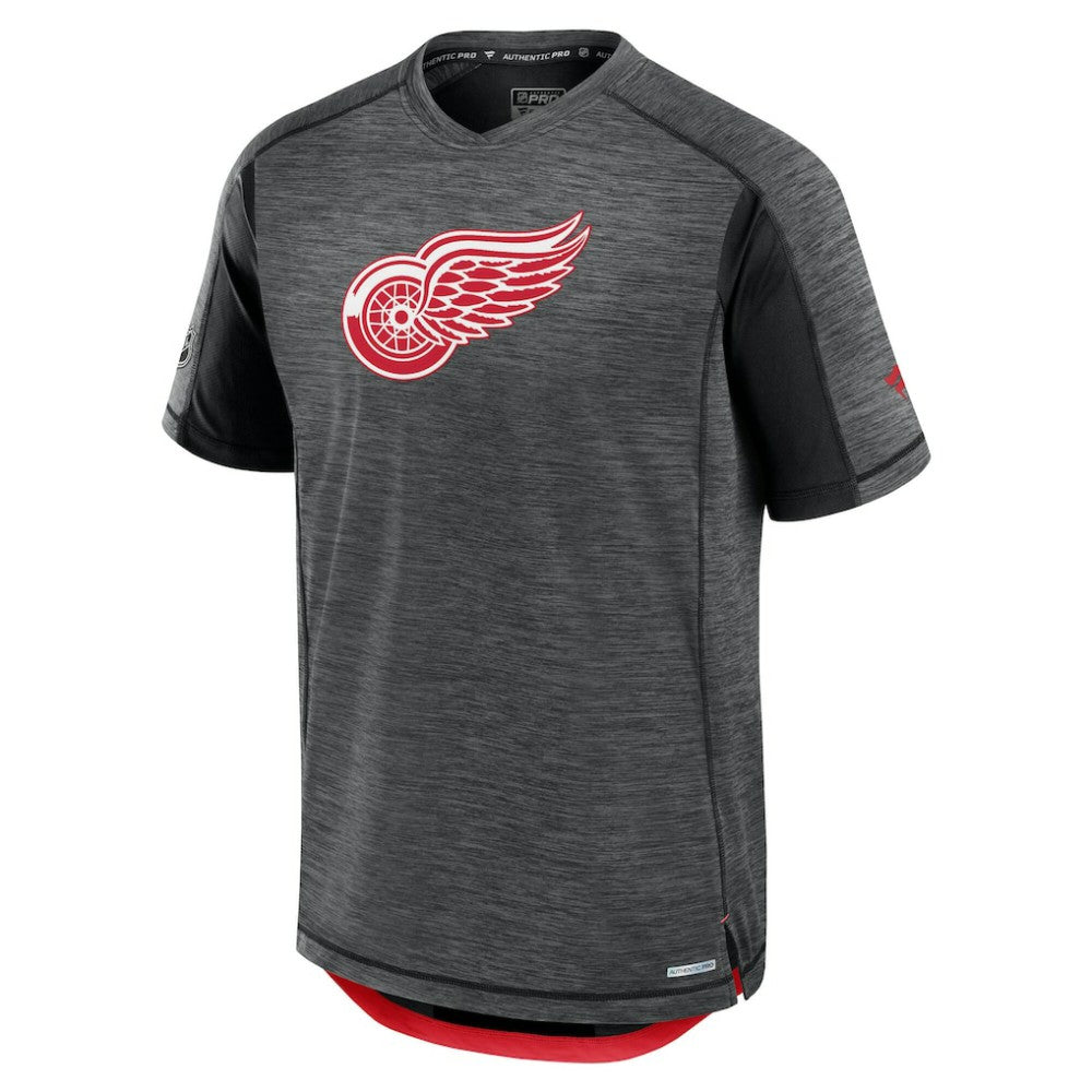Detroit Red Wings Fanatics Authentic Pro Rink Tech T-Shirt Black