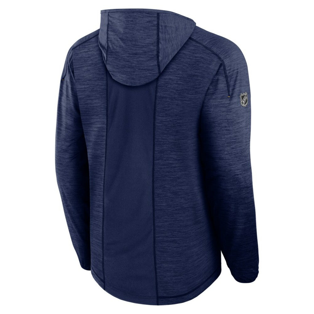 St. Louis Blues Fanatics Authentic Pro Rink Lightweight Pullover Hoodie Navy