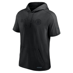 Boston Bruins Fanatics Authentic Pro Road Performance Short Sleeve Pullover Hoodie Black