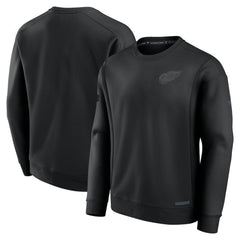 Detroit Red Wings Fanatics Authentic Pro Road Fleece Pullover Sweatshirt Black