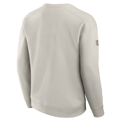 Edmonton Oilers Fanatics Authentic Pro Road Fleece Pullover Sweatshirt Cream