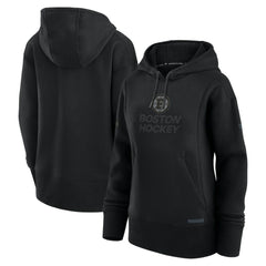 Boston Bruins Fanatics Women's Authentic Pro Road Pullover Hoodie Black