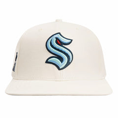 Seattle Kraken Pro Standard Retro Classic Logo Snapback Hat Cream