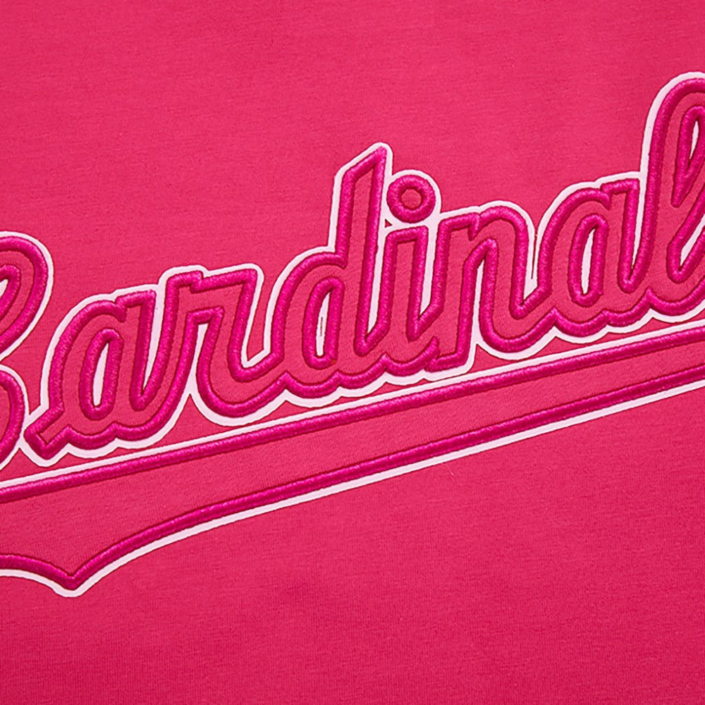 St. Louis Cardinals Pro Standard Women's Triple Pink Boxy Cropped T-Shirt Pink