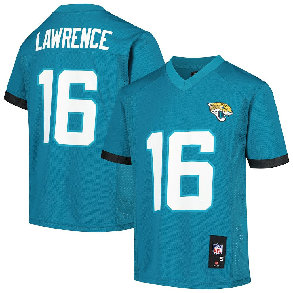 Trevor Lawrence Jacksonville Jaguars Youth Replica Player Jersey - Teal sale