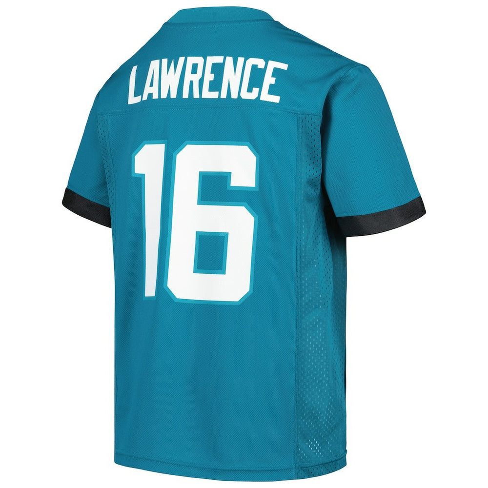 Trevor Lawrence Jacksonville Jaguars Youth Replica Player Jersey - Teal sale