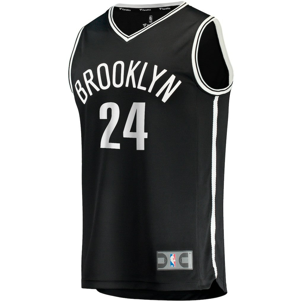 Cam Thomas Brooklyn Nets Big & Tall Fast Break Player Jersey - Black - Icon Edition