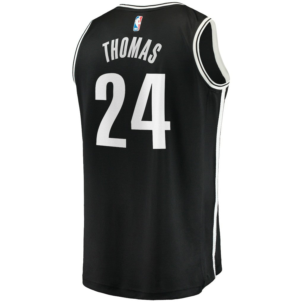 Cam Thomas Brooklyn Nets Big & Tall Fast Break Player Jersey - Black - Icon Edition