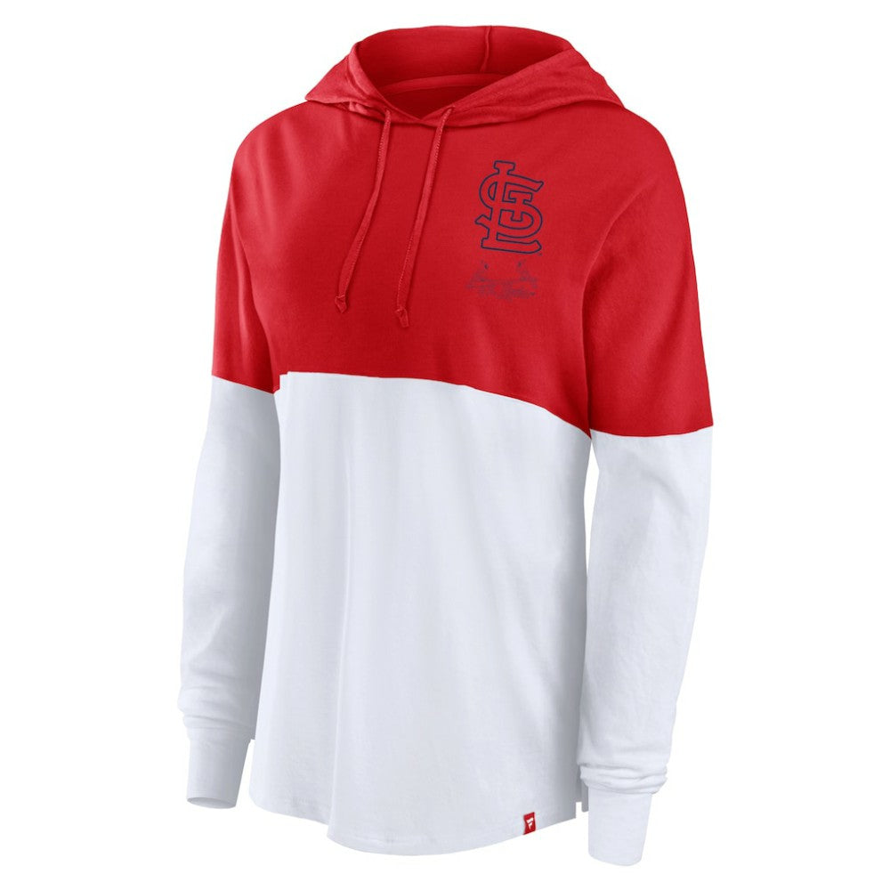 St. Louis Cardinals Women's Backup Option Pullover Hoodie Red/White