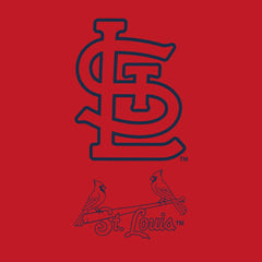 St. Louis Cardinals Women's Backup Option Pullover Hoodie Red/White