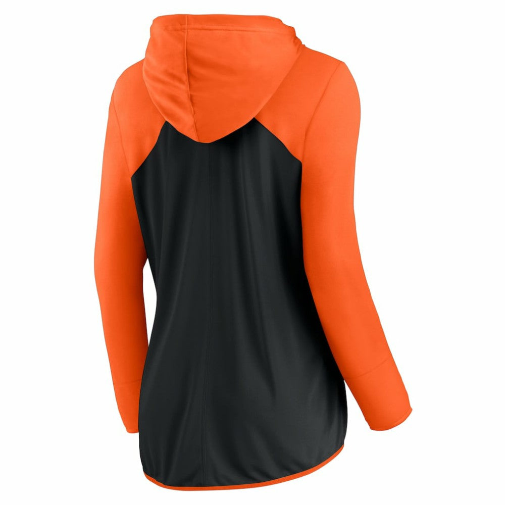 San Francisco Giants Women's Script Sleeve Full-Zip Hoodie Black/Orange