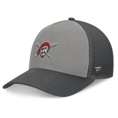 Pittsburgh Pirates A-Frame Trucker Adjustable Hat Gray/Graphite