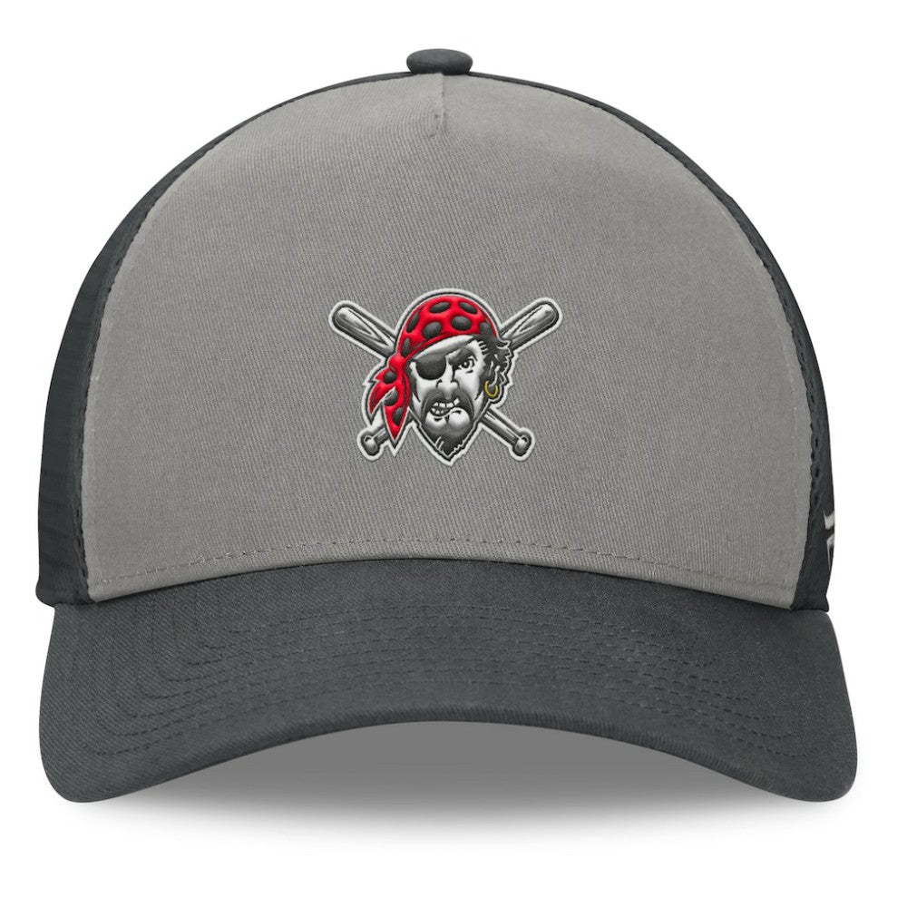 Pittsburgh Pirates A-Frame Trucker Adjustable Hat Gray/Graphite