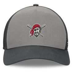 Pittsburgh Pirates A-Frame Trucker Adjustable Hat Gray/Graphite