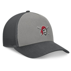 Pittsburgh Pirates A-Frame Trucker Adjustable Hat Gray/Graphite