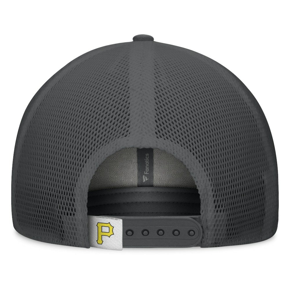 Pittsburgh Pirates A-Frame Trucker Adjustable Hat Gray/Graphite