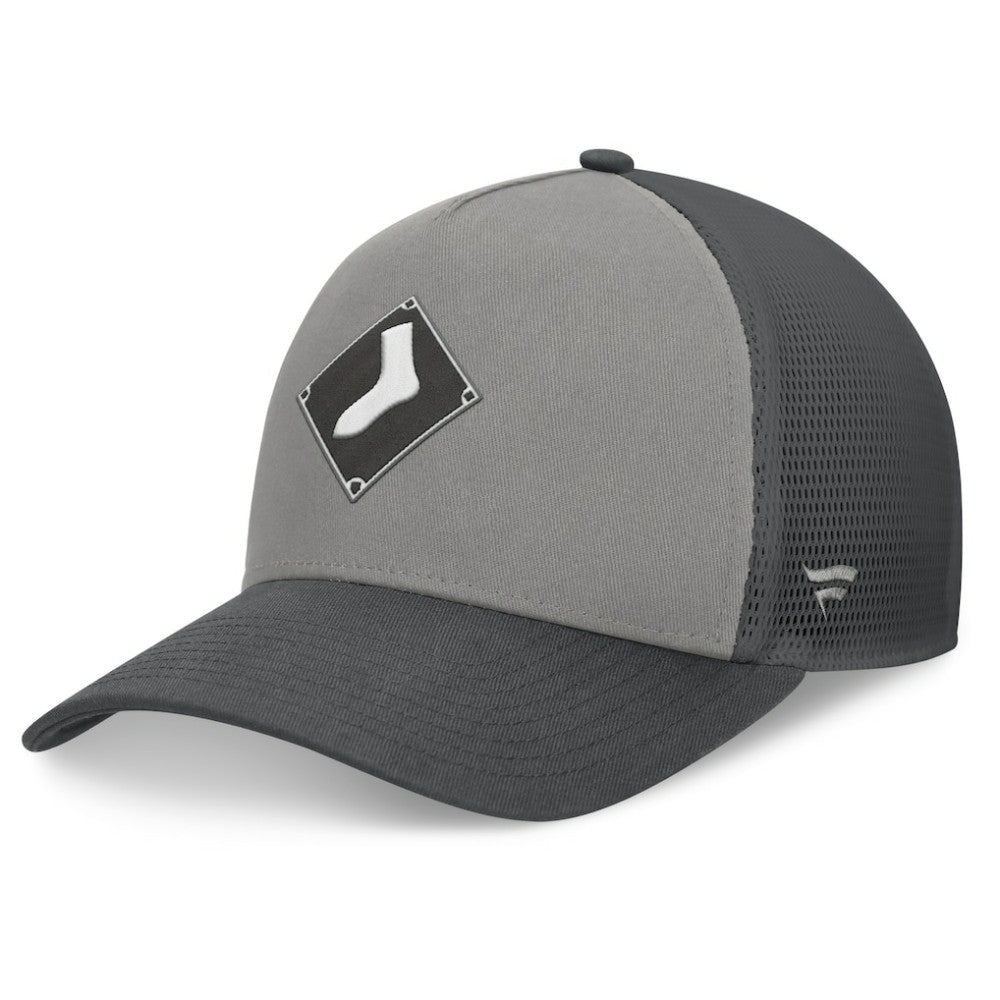 Chicago White Sox A-Frame Trucker Adjustable Hat Gray/Graphite