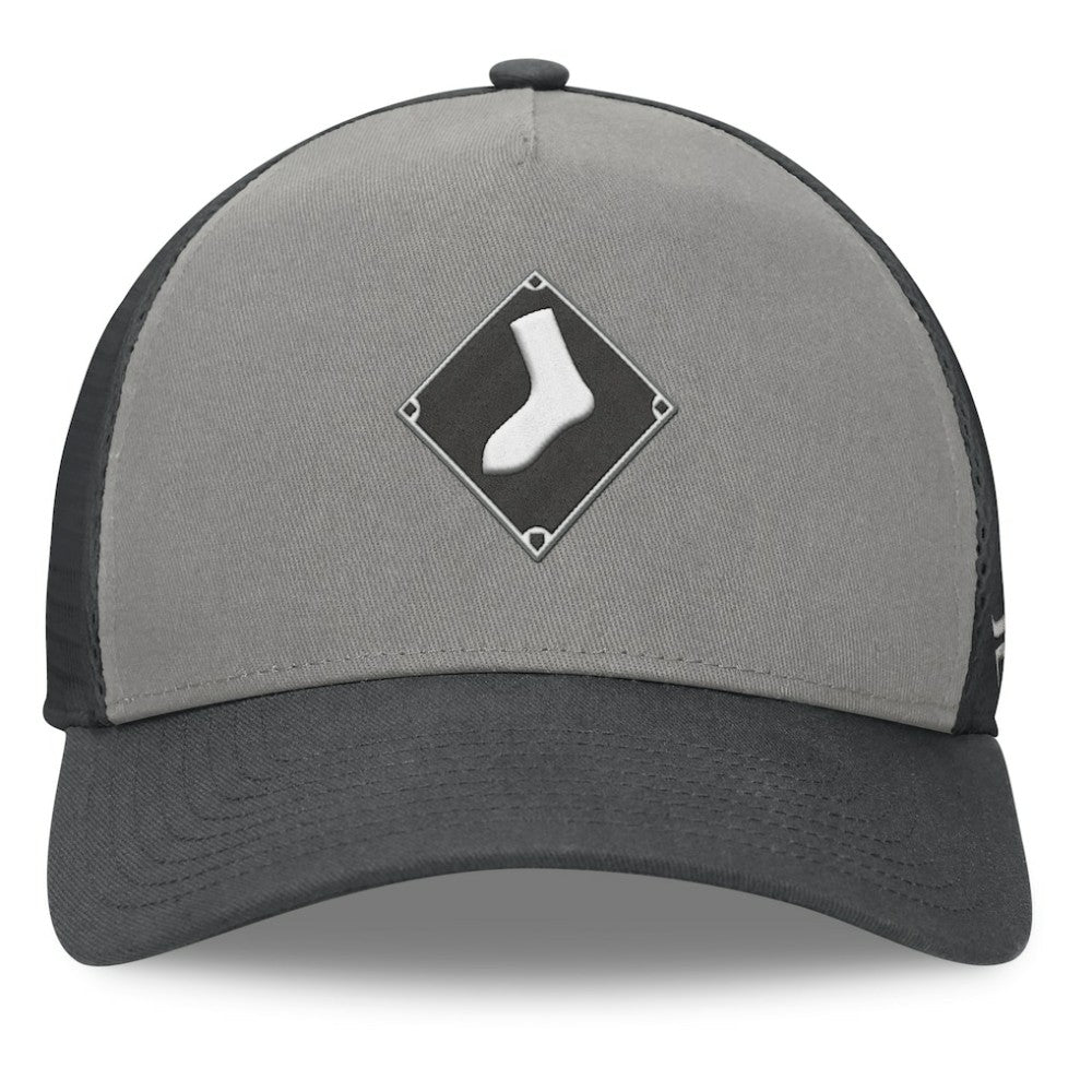Chicago White Sox A-Frame Trucker Adjustable Hat Gray/Graphite